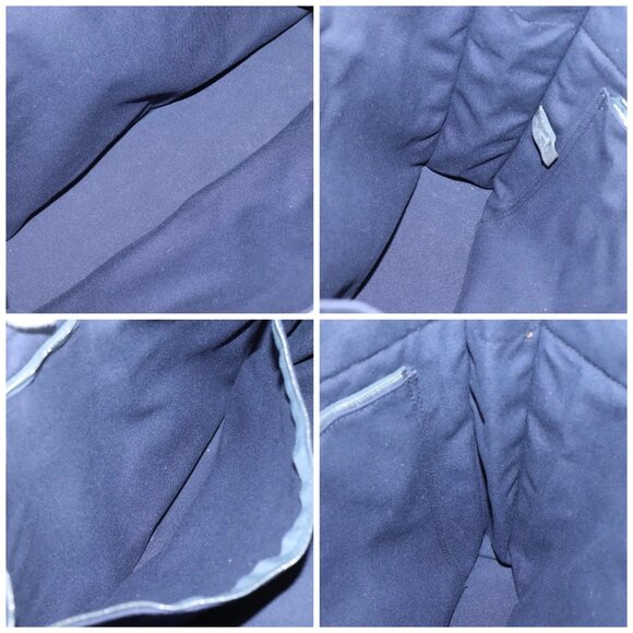 HERMES Fourre Tout MM Hand Bag Canvas Navy Auth - Picture 14 of 15